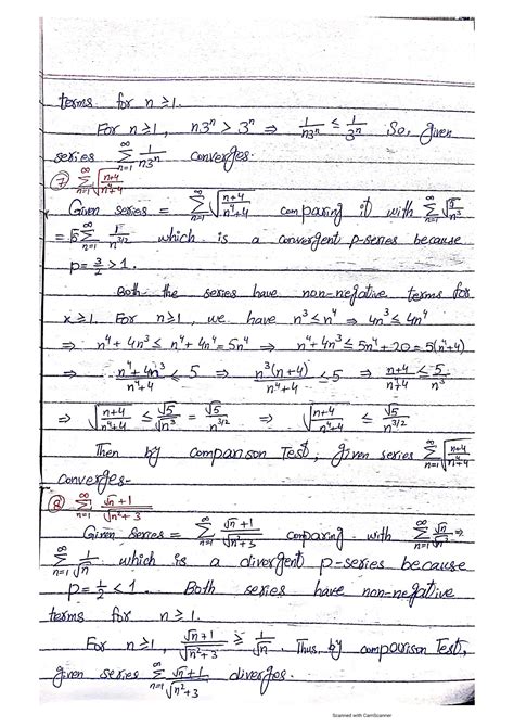 Image result for Calculus Comparison Tests Example