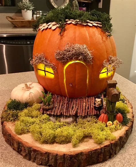 Diy halloween pumpkin fairy house – Artofit