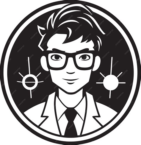 Premium Vector | Blackened brilliance scientist vector imageryvectorized virtuosos scientist ...