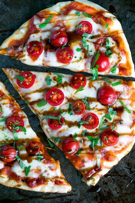 Margherita Flatbread Pizza Recipe - Peas and Crayons