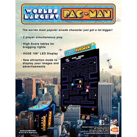 World's Largest Pac-Man Arcade Video Game | M&P Amusement