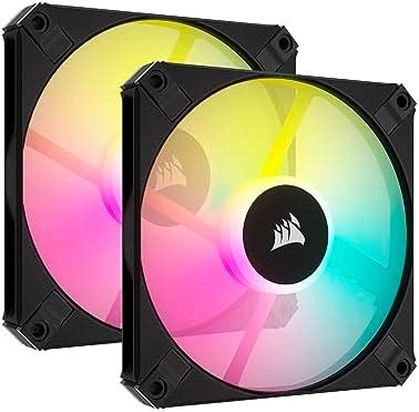 CORSAIR iCUE AF120 RGB Slim, 120mm x 15mm Fluid Dynamic RGB Fan, Dual ...