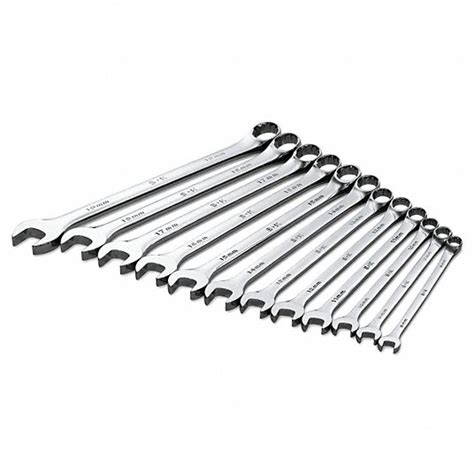 SK PROFESSIONAL TOOLS, Alloy Steel, Chrome, Combination Wrench Set ...