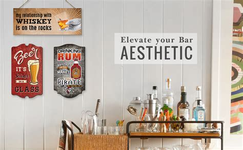 Chaka Chaundh - Bar Alcohol Quotes Wall Hanging plaque – Rum Whiskey ...