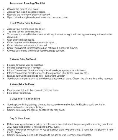 Golf Tournament Day of Schedule 的图像结果