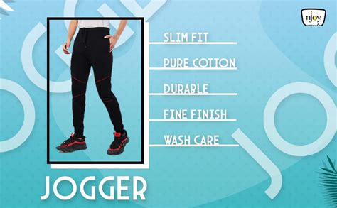 njoy Boy's Pure Cotton Solid Jogger Track Pants with 2 Side Pocket ...