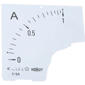 D72 DIAL 0/1A パネルメータスケール HOBUT ダイアル付 ACタイプ 1個 HOBUT 【通販モノタロウ】