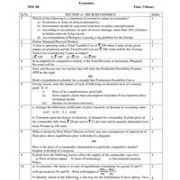CBSE Class 11 Economics Sample Paper - 15 - Economics for Grade 11 PDF ...