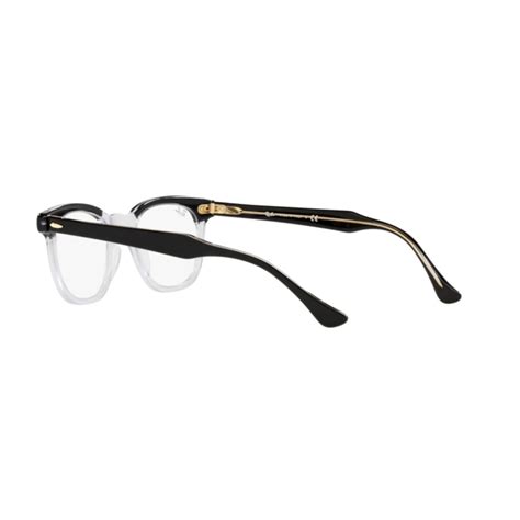 Ray-Ban RX 5398 Hawkeye 2034 Black On Transparent | Eyeglasses Unisex