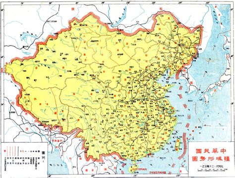 Map of the territorial situation of the Republic of China