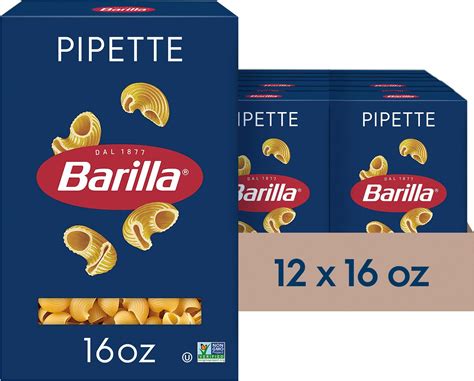 Amazon.com : Barilla Jumbo Shells Pasta, 16 oz. Box (Pack of 12) - Non ...