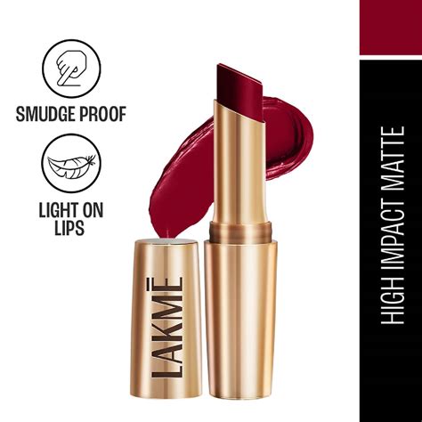 Buy Lakme 9 To 5 Primer + Matte Lip Color - Burgundy Passion (3.6g ...