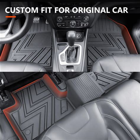 powoq Cargo Mat Compatible with 2019-2023 Jeep Cherokee Floor Mats TPE ...