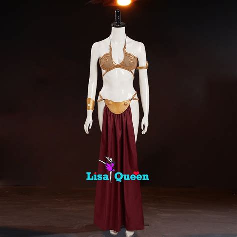 Cosplay Costume Slave Leia Metal Bikini Star Wars Return of the Jedi L ...