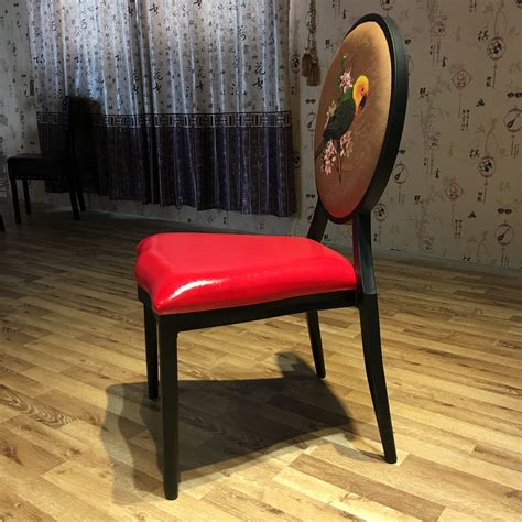 欧式新款圆背椅 主题形象椅子 可定制企业logout 连锁餐厅餐椅