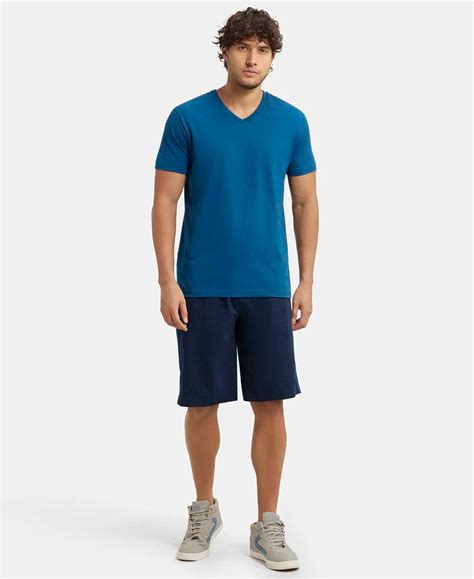 Buy Super Combed Cotton Rich Regular Fit Shorts with Side Pockets ...