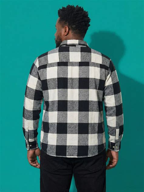 Men Plus Size Stronghold Multicolor Checkered Casual Shirt – bigbanana