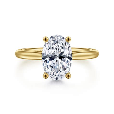 Oval Solitaire Engagement Rings | Gabriel & Co.
