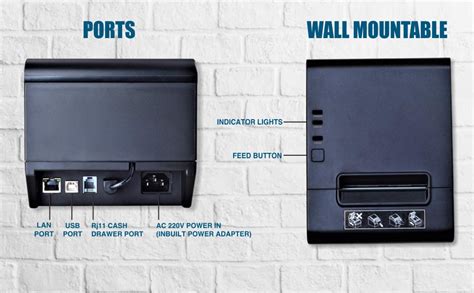 ATPOS AT-302 80mm (3 Inches) Direct Thermal Printer | Auto Cutter | ESC ...