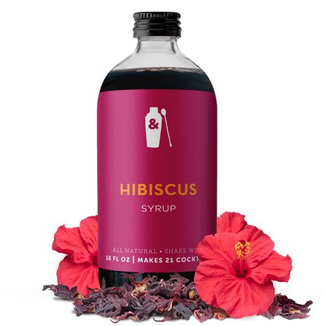 Buy Shaker & Spoon Hibiscus Cocktail , 16oz Hibiscus Flowers, Sweet ...