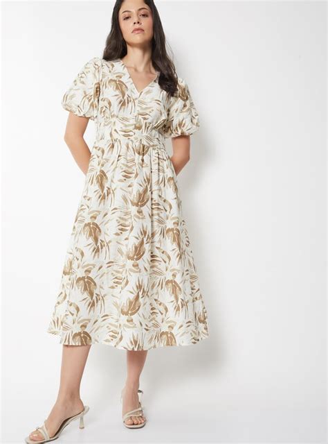 Buy Women Printed Fit & Flare Dress Online at just Rs. 999.0 ...