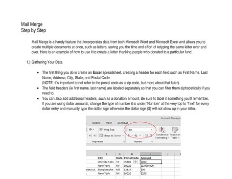 Image result for Basic Steps for Mail Merge