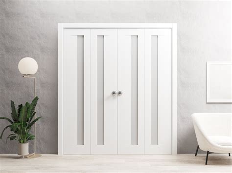 SARTODOORS Sliding Closet Double Bi-fold Doors | Planum 0660 Painted ...