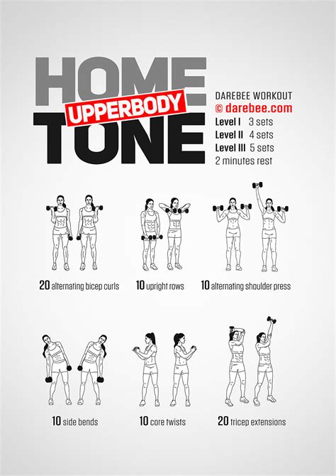 home workout upper body dumbbells