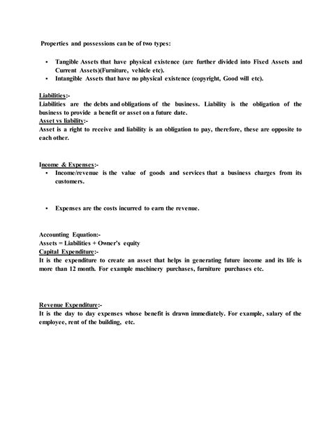 Accounting short notes | DOCX
