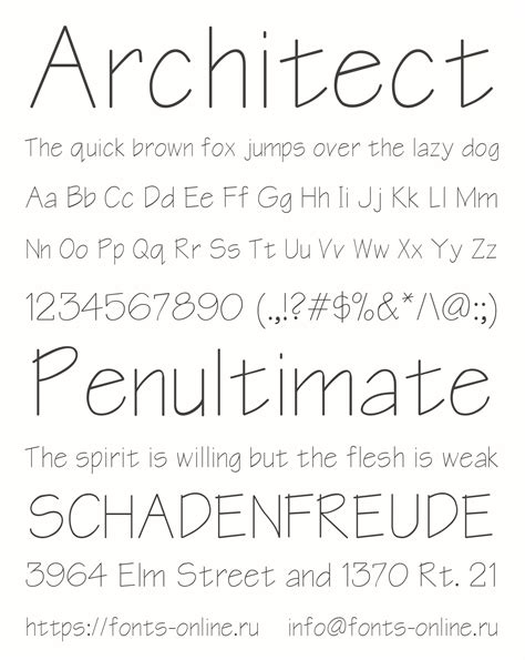 Architect font
