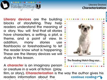 Image result for Literary Devices Characterization