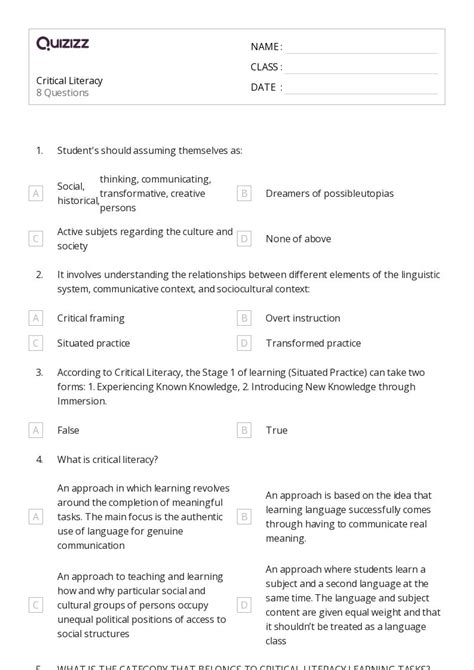 Printable Determining Meaning Using Context Clues Worksheets | Quizizz