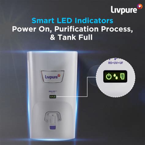 LIVPURE PEP PRO PLUS+ 7 L RO + UV + UF Water Purifier |6 Stage Water ...