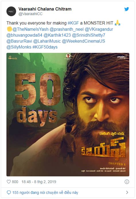 Yash's Blockbuster "KGF: Chapter 1" Marks A 50-Day Run In Box-Office ...