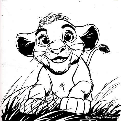 Lion King Pride Rock Coloring Pages