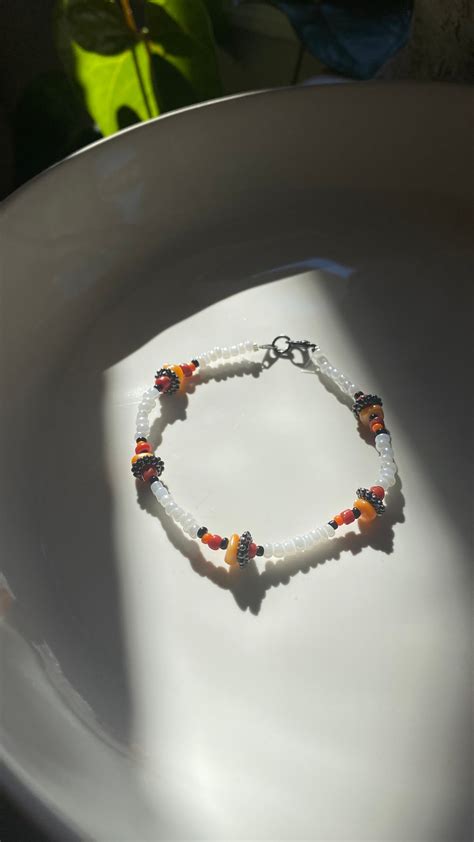 Glass Bead Anklet Tutorial 的图像结果