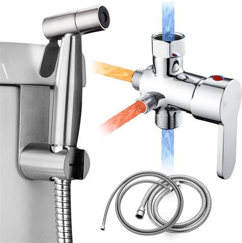 BATHLAVISH All Brass Bidet Sprayer Set for Toilets, Wall or Toilet ...