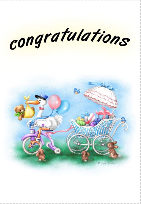 Free Printable Congratulations Greeting Card | Congratulations baby ...