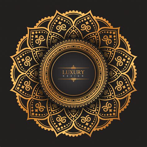 Luxury Golden Ornamental Mandala Background Vector Design. decorative mandala for tattoo, Mehndi ...