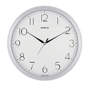 Buy OREVA Plastic Round Shape Simple Wall Clock (28 x 3.6 x 28 cm ...