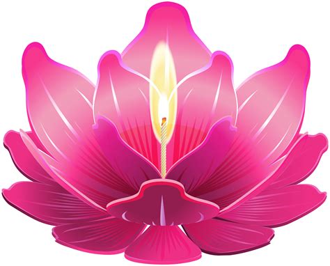 Flower clipart pink lotus, Flower pink lotus Transparent FREE for ...