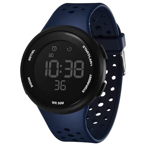 Shocknshop Digital Sports Multi Functional Black Dial Watch for Men ...