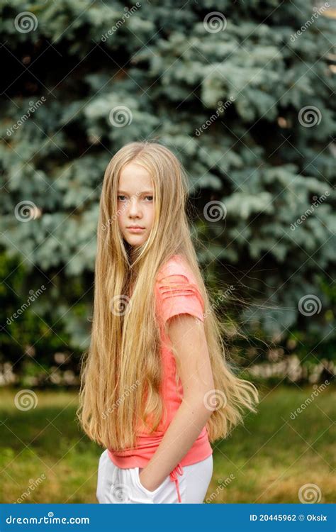Long-hair Blonde Girl Stock Photography - Image: 20445962