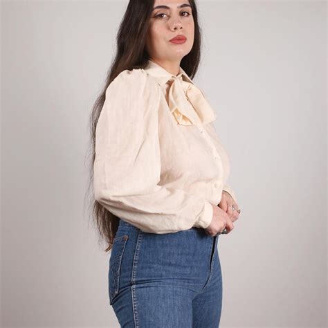 Women's Cream Blouse | Depop