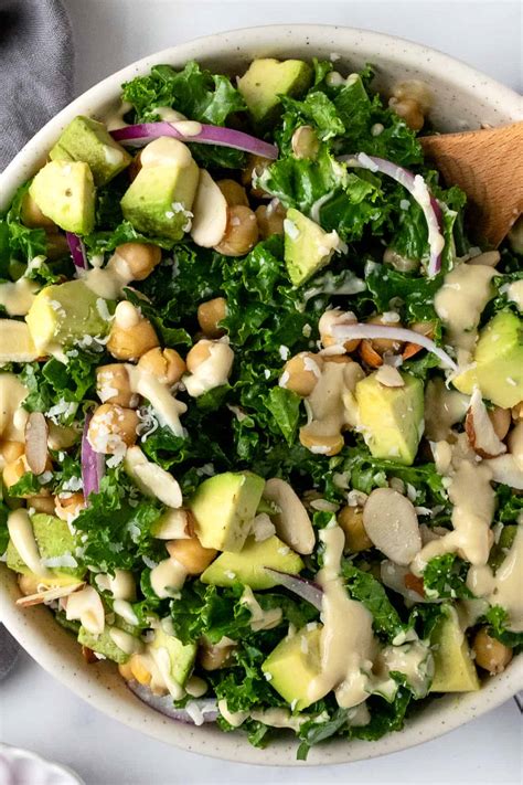 Kale Salad with Tahini Dressing - Fresh Apron