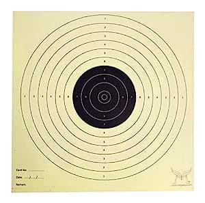 majasavi 10M Air Pistol Target Cards (17x17cm) - Greyback Paper Off ...