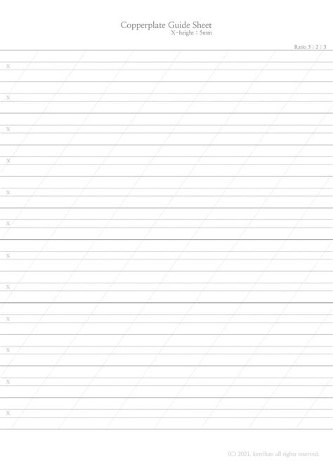 Image result for Copperplate Guide Sheet