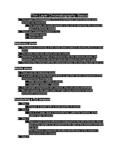 Image result for Thin Layer Chromatography Tutorial