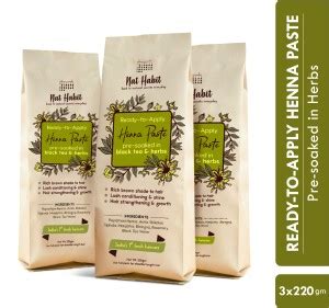 Nat Habit Ready to Apply Henna Paste,Organic,Mehandi Hair Color for ...