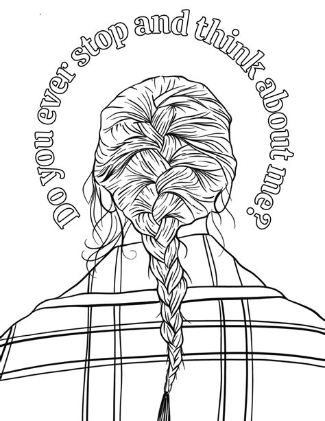 Red Coloring Page
